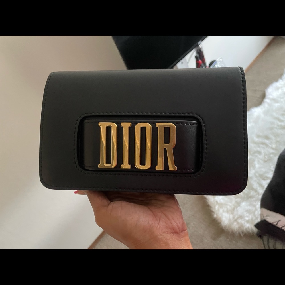 Black and gold purse